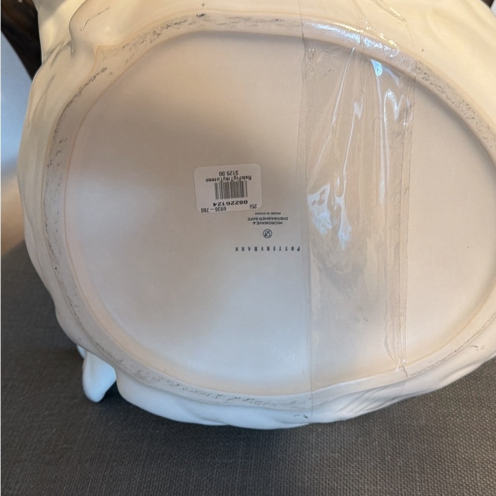 Pottery Barn Rustic Cream Turkey Tureen - Picture 3 of 4